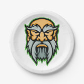 クロノスギリシャ神グレーヒゲ紙プレート ペーパープレート (正面)