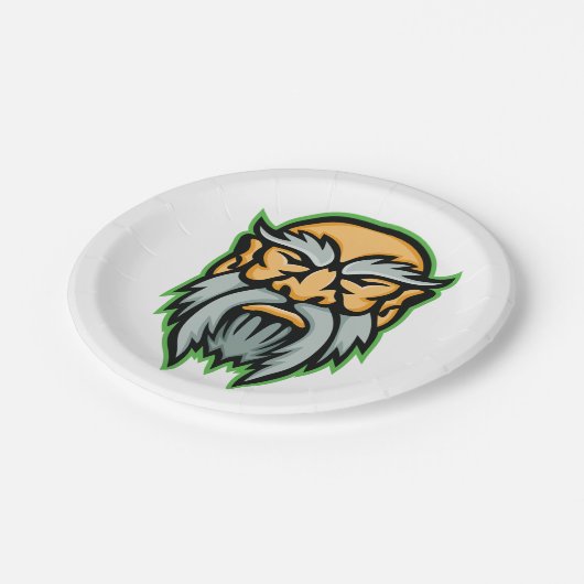 クロノスギリシャ神グレーヒゲ紙プレート ペーパープレート (アングル)