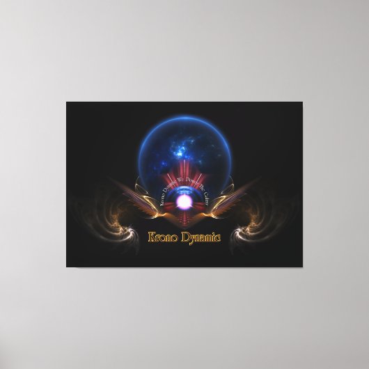 クロノダイナミックファンタジーフラクタルアートby Xzendor7 キャンバスプリント (正面)