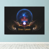 クロノダイナミックファンタジーフラクタルアートby Xzendor7 キャンバスプリント (インサイチュ (ウッドフロア))