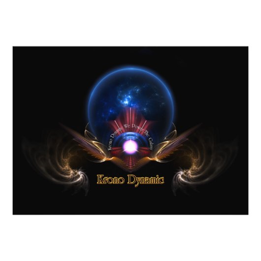 クロノダイナミックファンタジーフラクタルアートby Xzendor7 フォトプリント (正面)