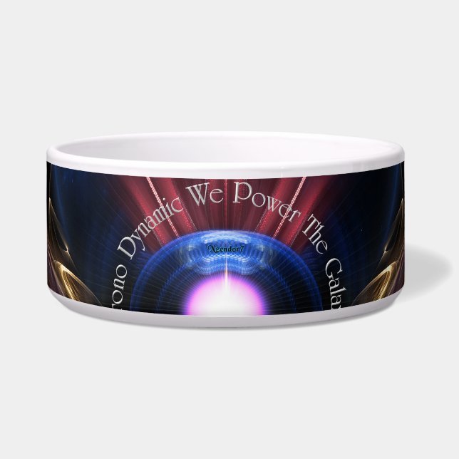 クロノダイナミックフラクタルアートペットボウル ボウル (正面)