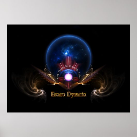 クロノダイナミックフラクタルアートポスター ポスター (正面)