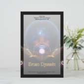 クロノダイナミックフラクタルアート文房具 便箋 (スタンド正面)