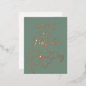 クロバミニマルーリーフ/サンパトリックの日 箔シーズンポストカード (正面/裏面)