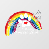 クロパーソナライズされたッシングレインボーブリッジドッグ ウィンドウサイン (シート)