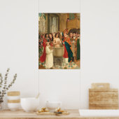 クロビスのバプテスマ – サンギレスファインアートポスター ポスター (キッチン)