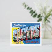 クロビスNM統一された州シティ ポストカード (スタンド正面)