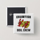 クロフィッシュがクルーTシャツを煮沸 缶バッジ (正面&裏面)