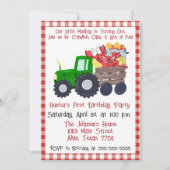 クロフィッシュの最初の誕生日パーティー – 子供のクロフィッシュ沸騰 招待状 (正面)