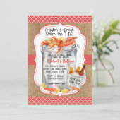 クロフィッシュカップルのウェディングシャワー 招待状 (スタンド正面)