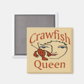 クロフィッシュクイーン抽象芸術 マグネット (正面/裏面)