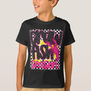 クロフィッシュシーズンクロフィッシュ沸騰ロブスターケージャン男性wo tシャツ