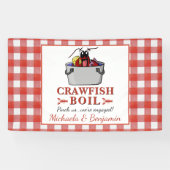 クロフィッシュシーフードバーベキュー婚約パーティ 横断幕 (横)