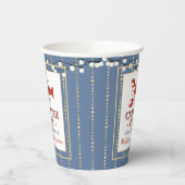 クロフィッシュシーフードブルー婚約パーティ 紙コップ (左)