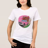 クロフィッシュトラックティーが大好きな女の子！🚚💖 トライブレンドＴシャツ (正面)