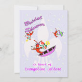 クロフィッシュフルーアデリスブライダルシャワーインビテーション 招待状 (正面)