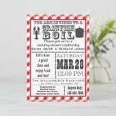 クロフィッシュボイルウェディングシャワーパーティの招待状2 招待状 (スタンド正面)