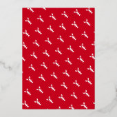 クロフィッシュボイルカップル婚約パーティ招待状 箔招待状 (裏面)