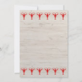 クロフィッシュボイルサマーパーティの招待状 招待状 (裏面)