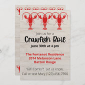 クロフィッシュボイルサマーパーティの招待状 招待状 (正面/裏面)