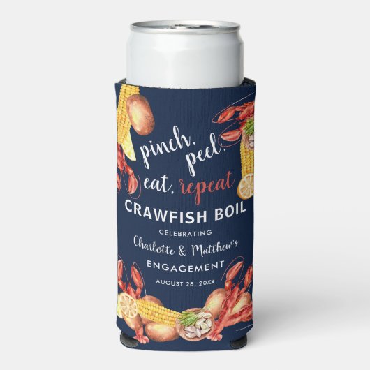 クロフィッシュボイルシーフード婚約パーティ スリム缶クーラー (Seltzer正面)