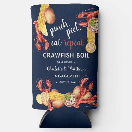 クロフィッシュボイルシーフード婚約パーティ スリム缶クーラー (正面)