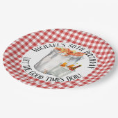 クロフィッシュボイルバースデーパーティープレート ペーパープレート (アングル)