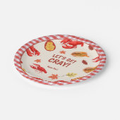 クロフィッシュボイルパーティーピクニックお祝い ペーパープレート (アングル)