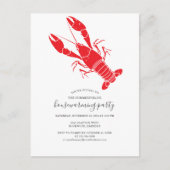 クロフィッシュボイルファミリー引っ越し祝いパーティーパーティー インビテーションポストカード (正面)