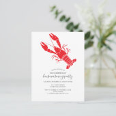 クロフィッシュボイルファミリー引っ越し祝いパーティーパーティー インビテーションポストカード (スタンド正面)