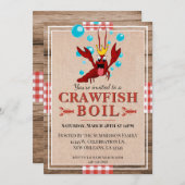 クロフィッシュボイルファミリー懇親会素朴夏パーティー 招待状 (正面/裏面)