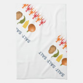 クロフィッシュボイルレシピ熱タンブラー キッチンタオル (縦)