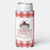 クロフィッシュボイルロブスターバーベキュー婚約パーティ スリム缶クーラー (Seltzer裏面)
