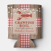 クロフィッシュボイルロブスター婚約パーティ 素朴 缶クーラー (裏面)