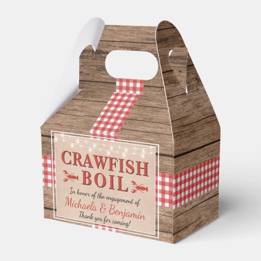 クロフィッシュボイルロブスター素朴婚約パーティ フェイバーボックス (裏面サイド)