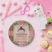 クロフィッシュボイルロブスター素朴婚約パーティ ペーパープレート (パーティー)