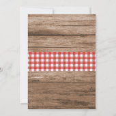 クロフィッシュボイルロブスター素朴婚約パーティ 招待状 (裏面)