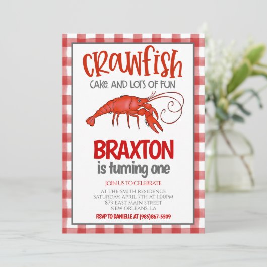 クロフィッシュボイル最初の誕生日招待状 招待状 (スタンド正面)