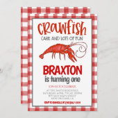 クロフィッシュボイル最初の誕生日招待状 招待状 (正面/裏面)