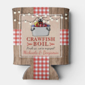 クロフィッシュボイル素朴カップル婚約パーティ 缶クーラー (裏面)