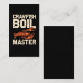 クロフィッシュボイル調理師ユーモアシーフードグルメ 名刺 (正面/裏面)