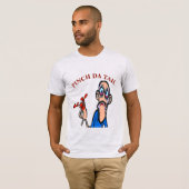 クロフィッシュマンガ、追加文字大人エプロンTシャツ Tシャツ (正面フル)