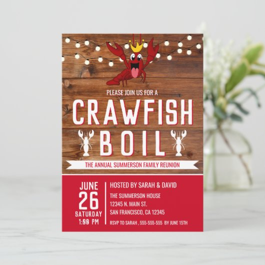 クロフィッシュ年間夏の家族の懇親会パーティー 招待状 (スタンド正面)