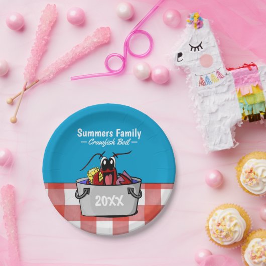 クロフィッシュ年間家族のパーティーピクニック ペーパープレート (パーティー)