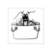 クロフィッシュ年間家族のパーティーピクニック ラバースタンプ (インプリント)