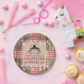 クロフィッシュ年間家族のパーティー素朴ピクニック ペーパープレート (パーティー)