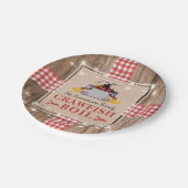 クロフィッシュ年間家族のパーティー素朴ピクニック ペーパープレート (アングル)