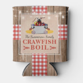 クロフィッシュ年間家族のパーティー素朴ピクニック 缶クーラー (正面)