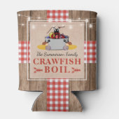 クロフィッシュ年間家族のパーティー素朴ピクニック 缶クーラー (裏面)